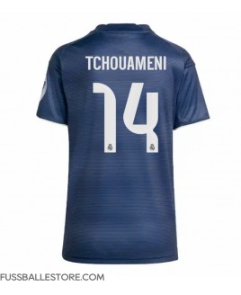 Günstige Real Madrid Aurelien Tchouameni #14 Auswärtstrikot Damen 2025-26 Kurzarm